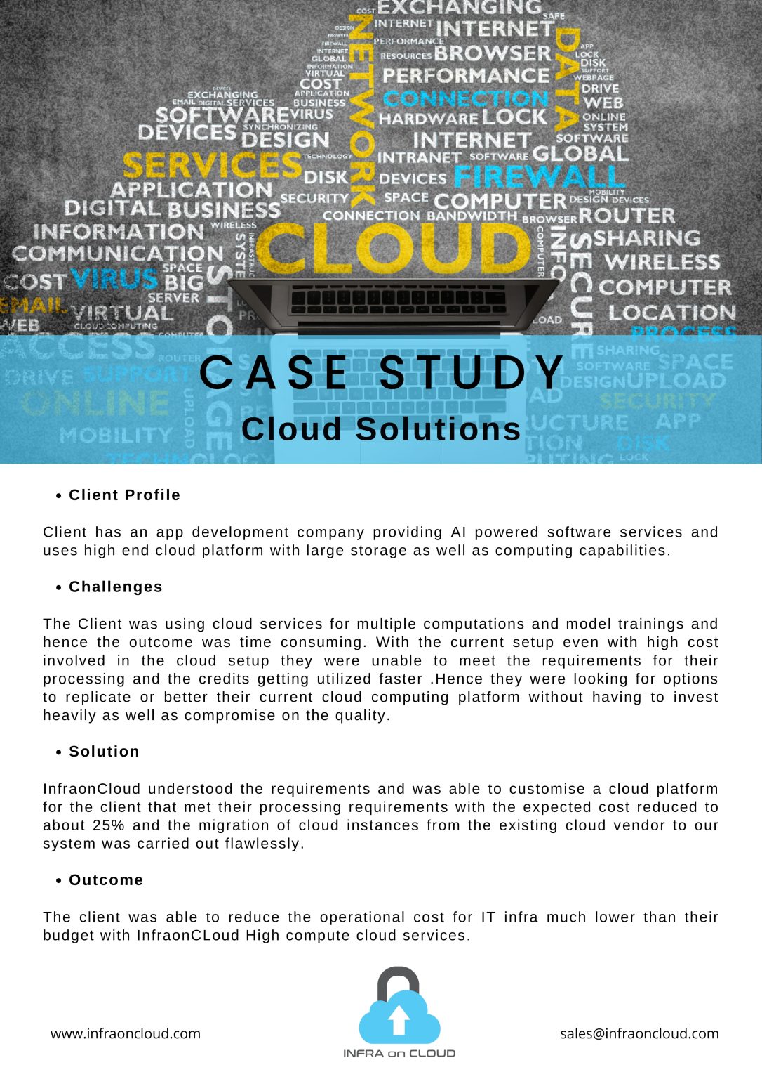 case study on cloud service providers